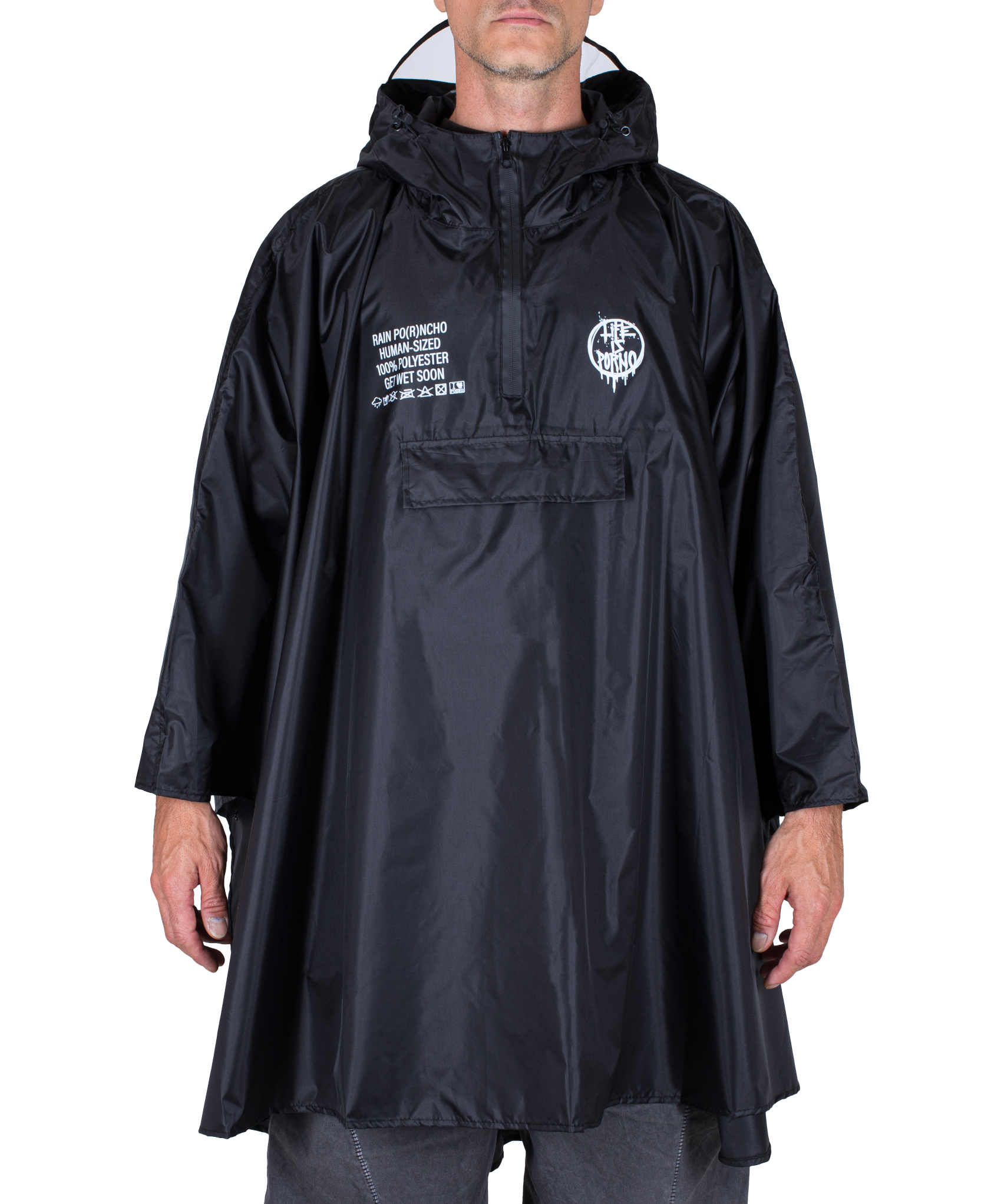 RAIN PO(R)NCHO 3.0: BLACK/WHITE