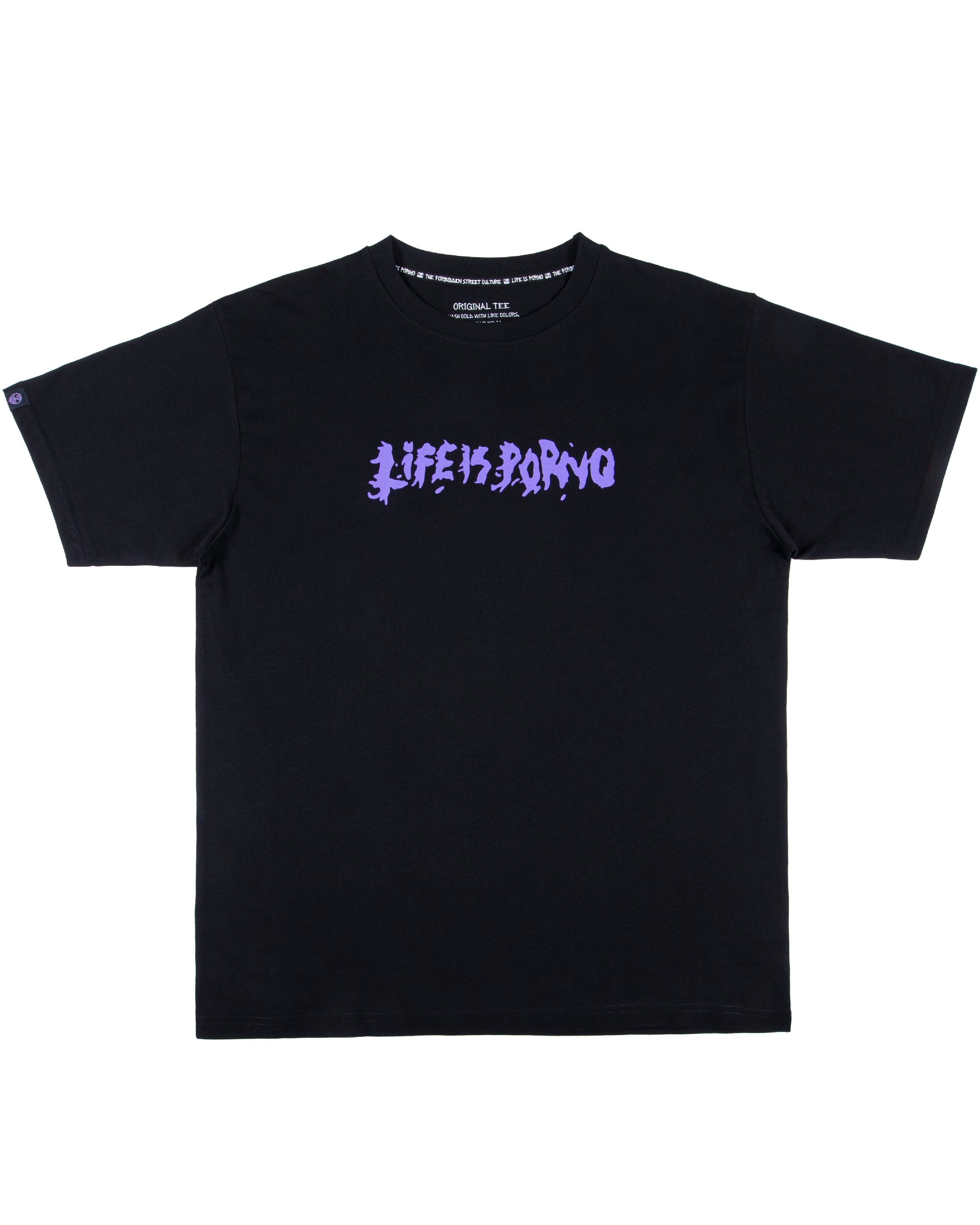 ORIGINAL TEE: BLACK/PURPLE