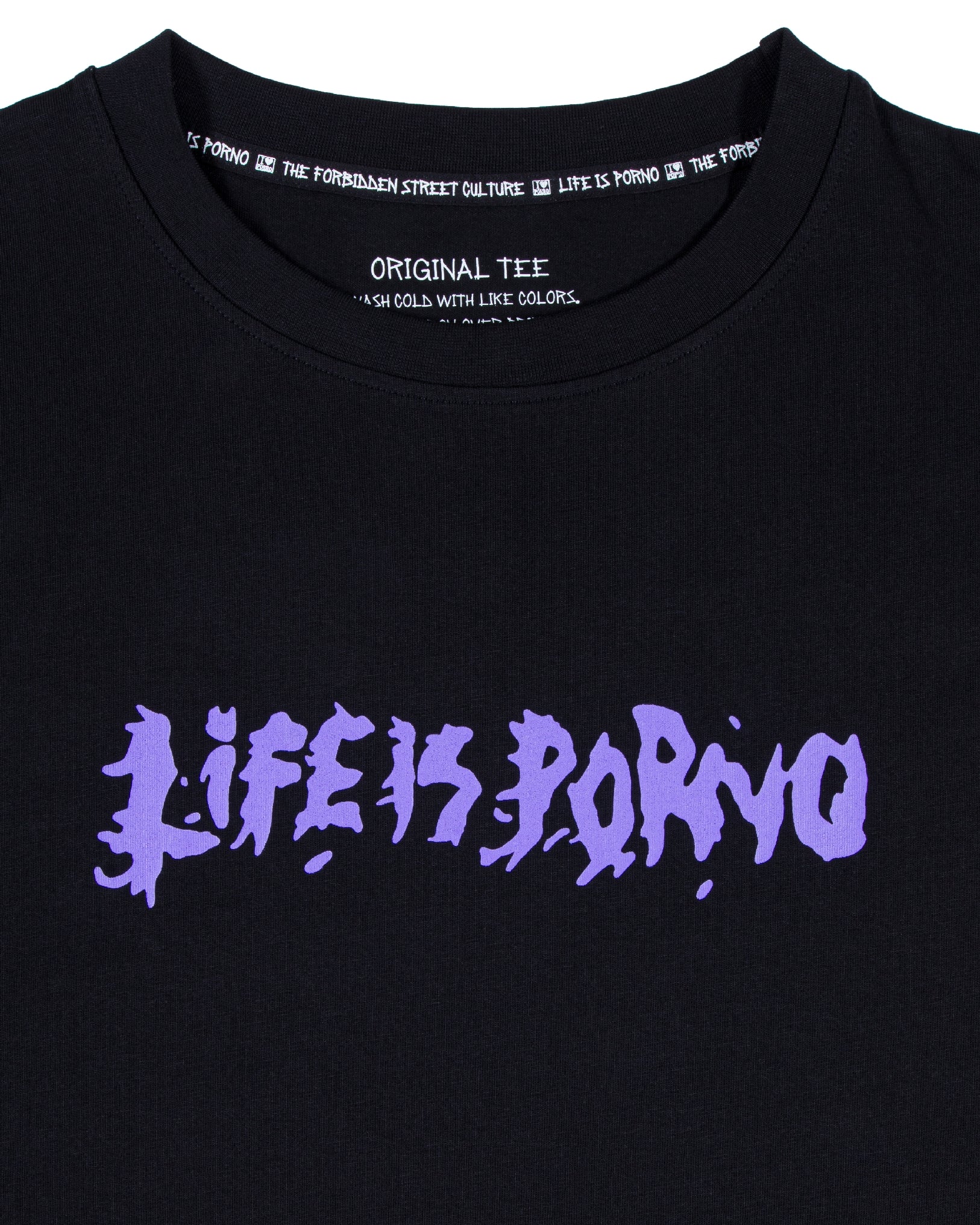 ORIGINAL TEE: BLACK/PURPLE