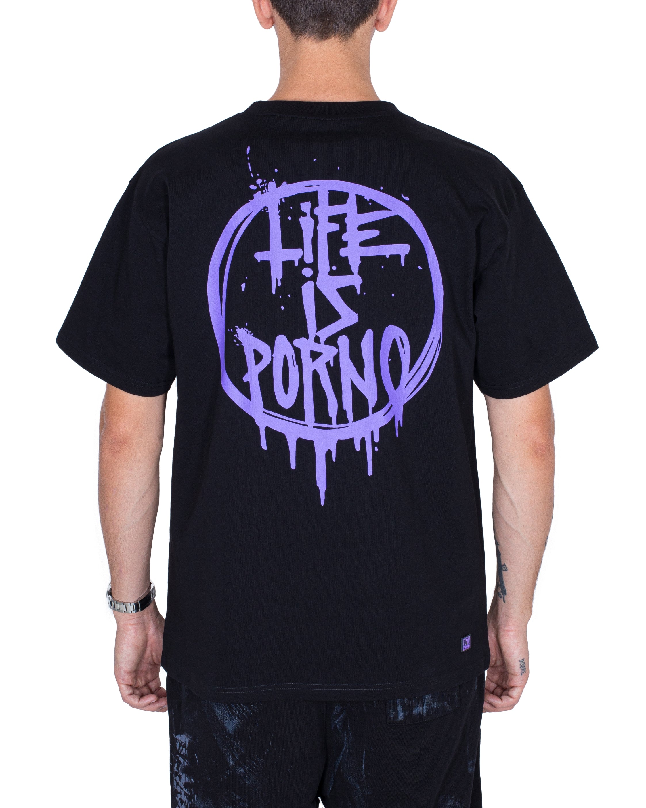 ORIGINAL TEE: BLACK/PURPLE