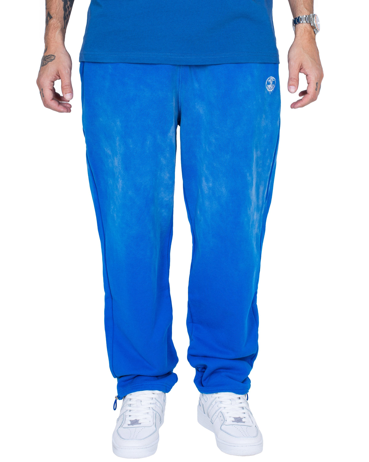 NY SWEATPANTS: WASHED BLUE