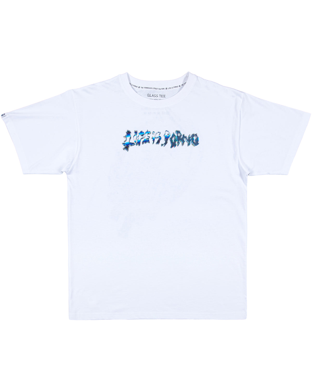 GLASS TEE: WHITE
