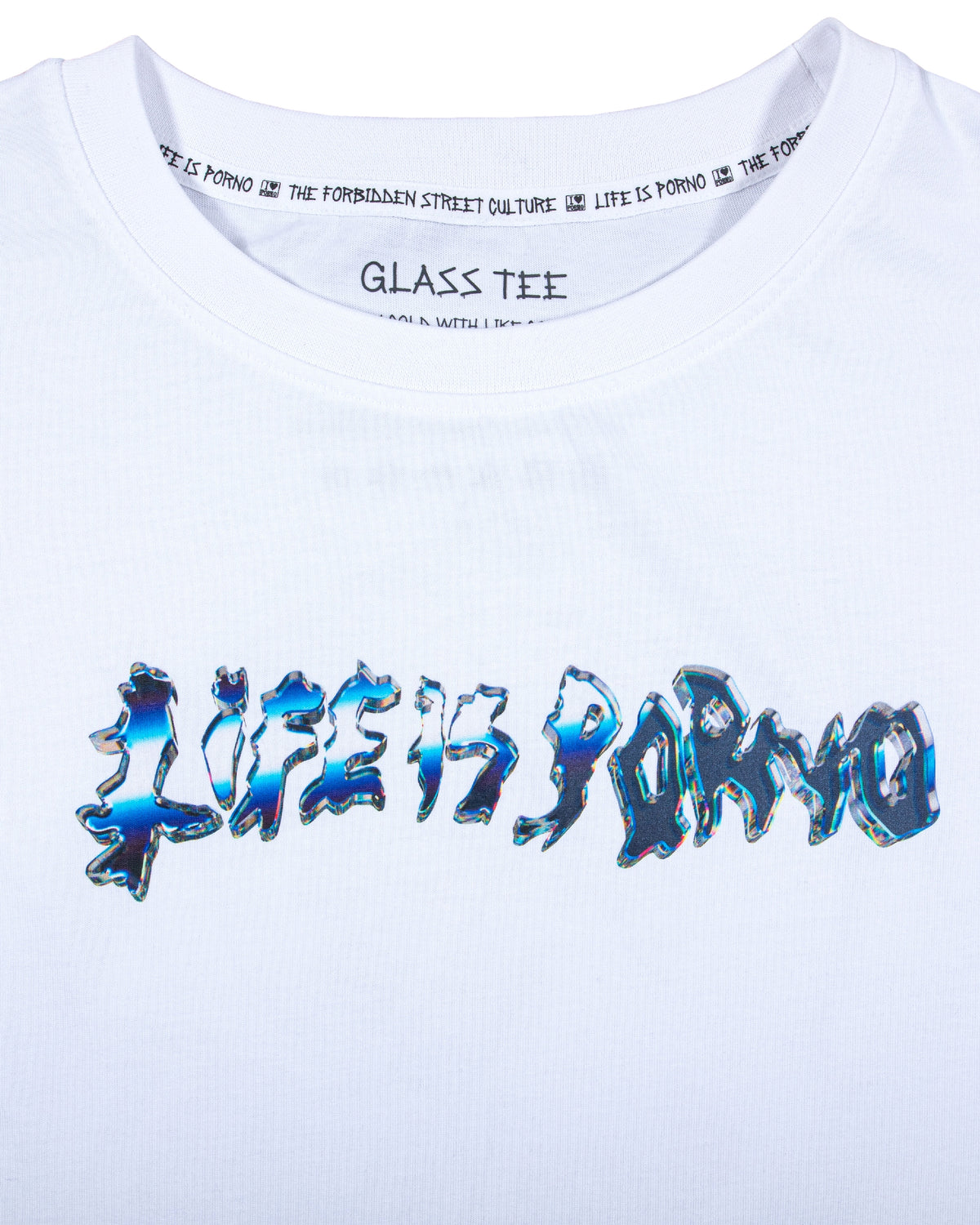 GLASS TEE: WHITE