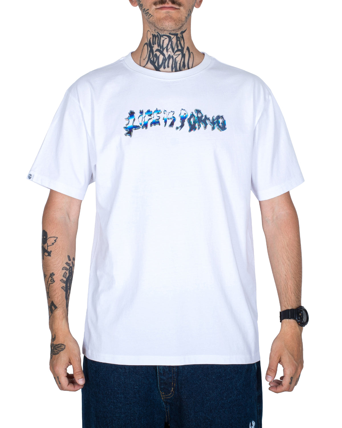 GLASS TEE: WHITE