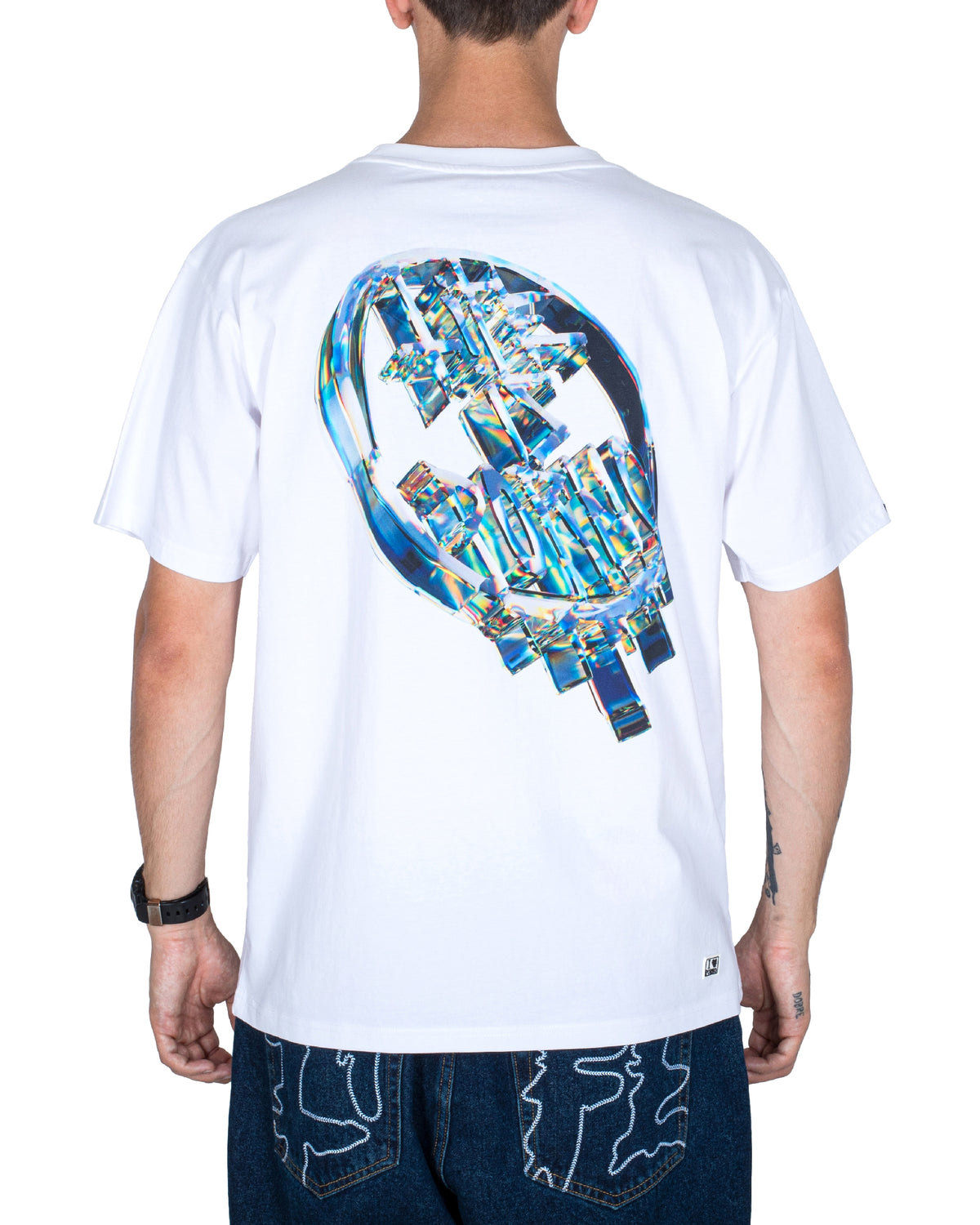 GLASS TEE: WHITE
