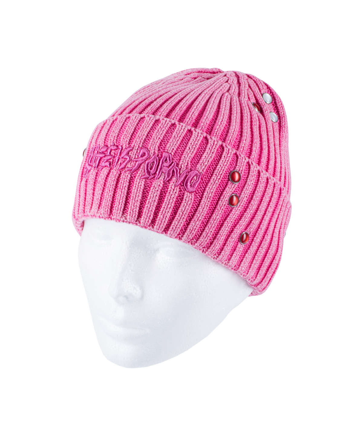 STONE BEANIE: PINK WASHED