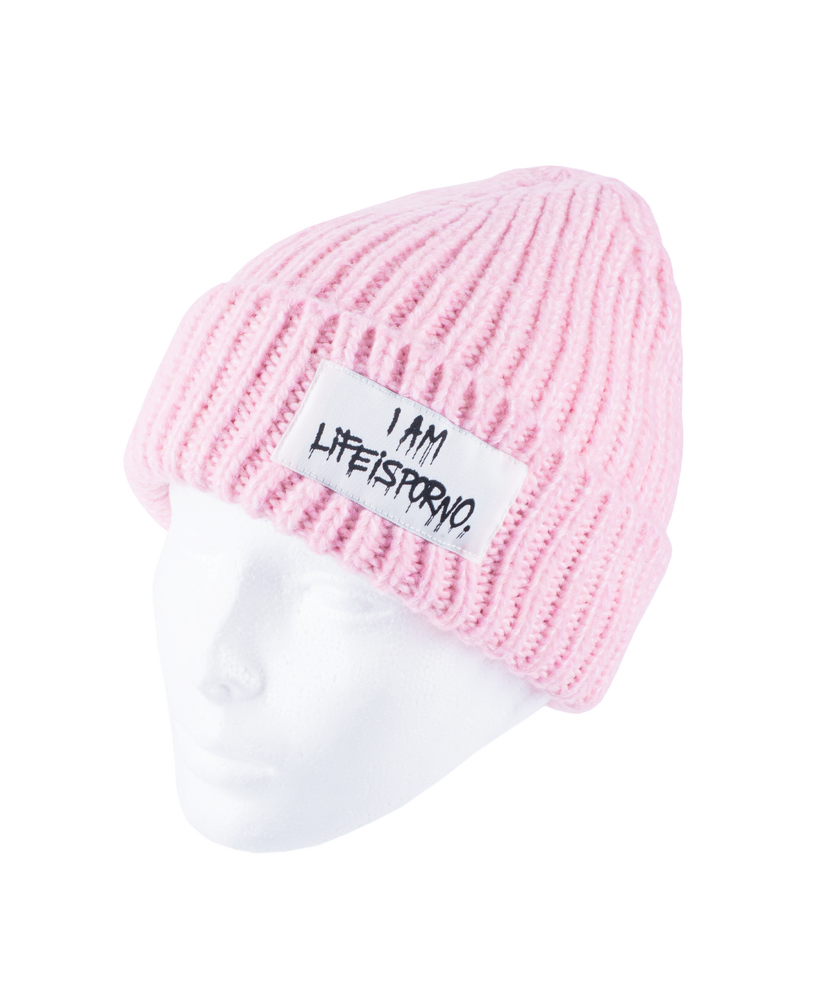 CHUNKY BEANIE: POWDER PINK