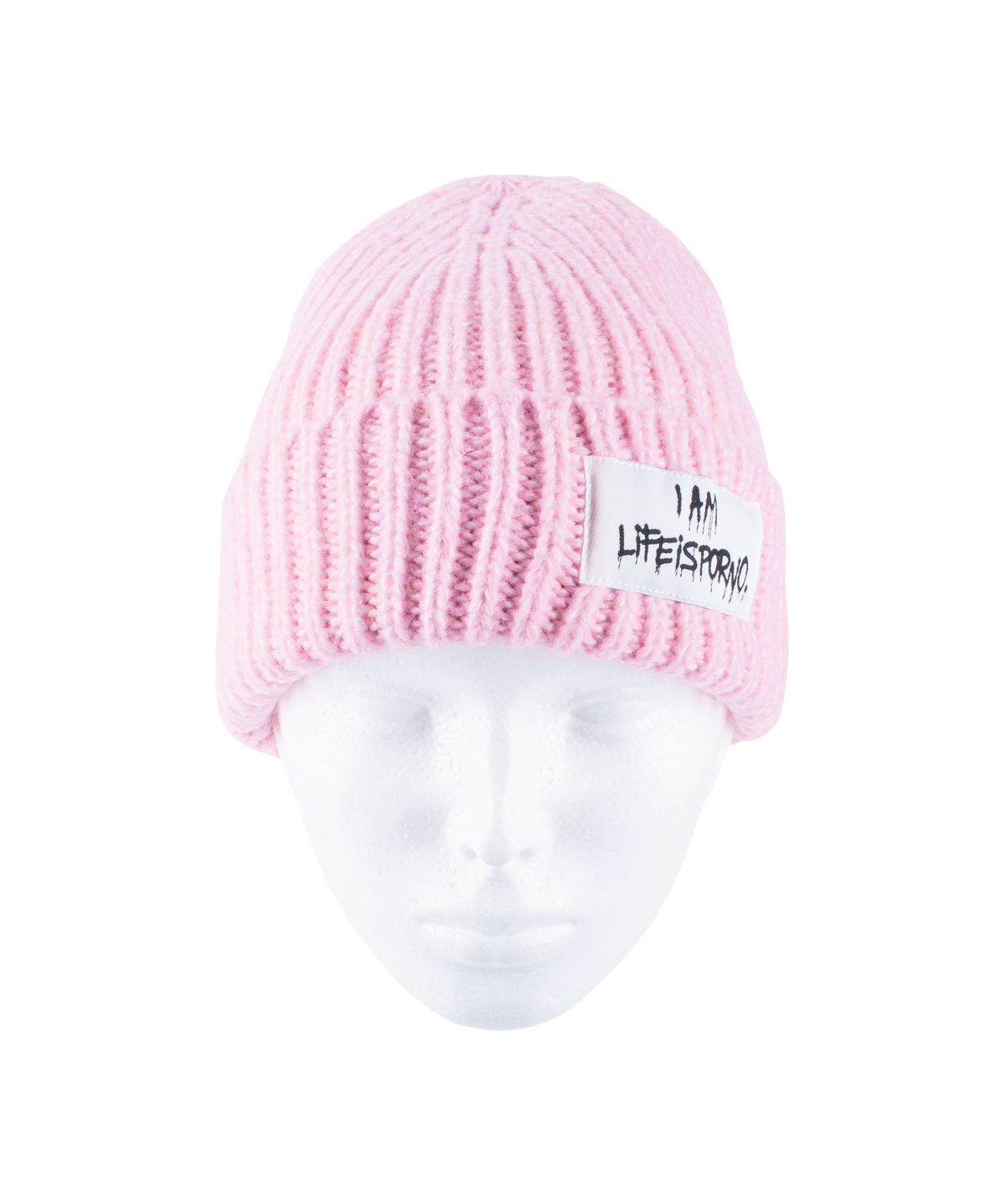 CHUNKY BEANIE: POWDER PINK