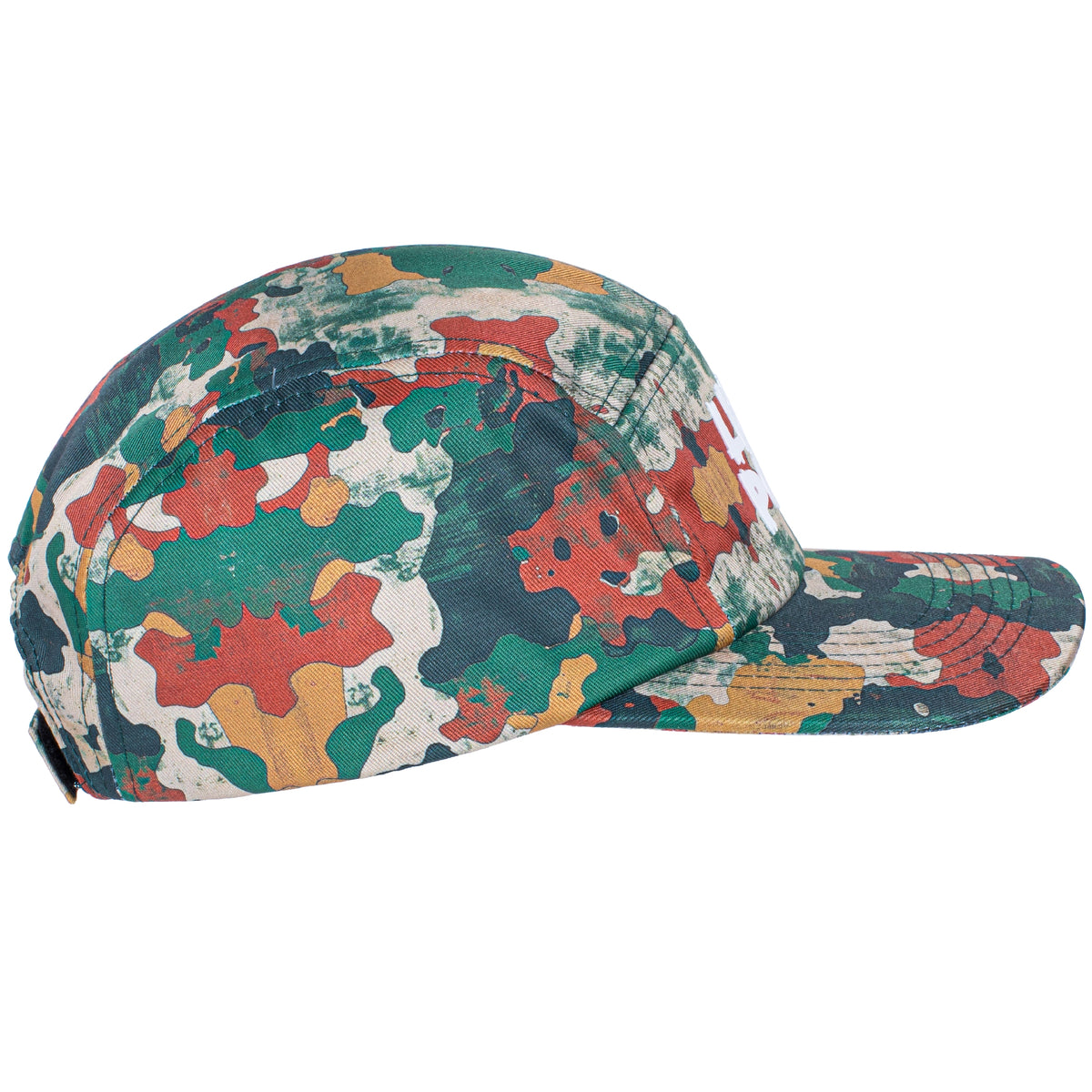 5 PANEL FLAT CAP: CAMO