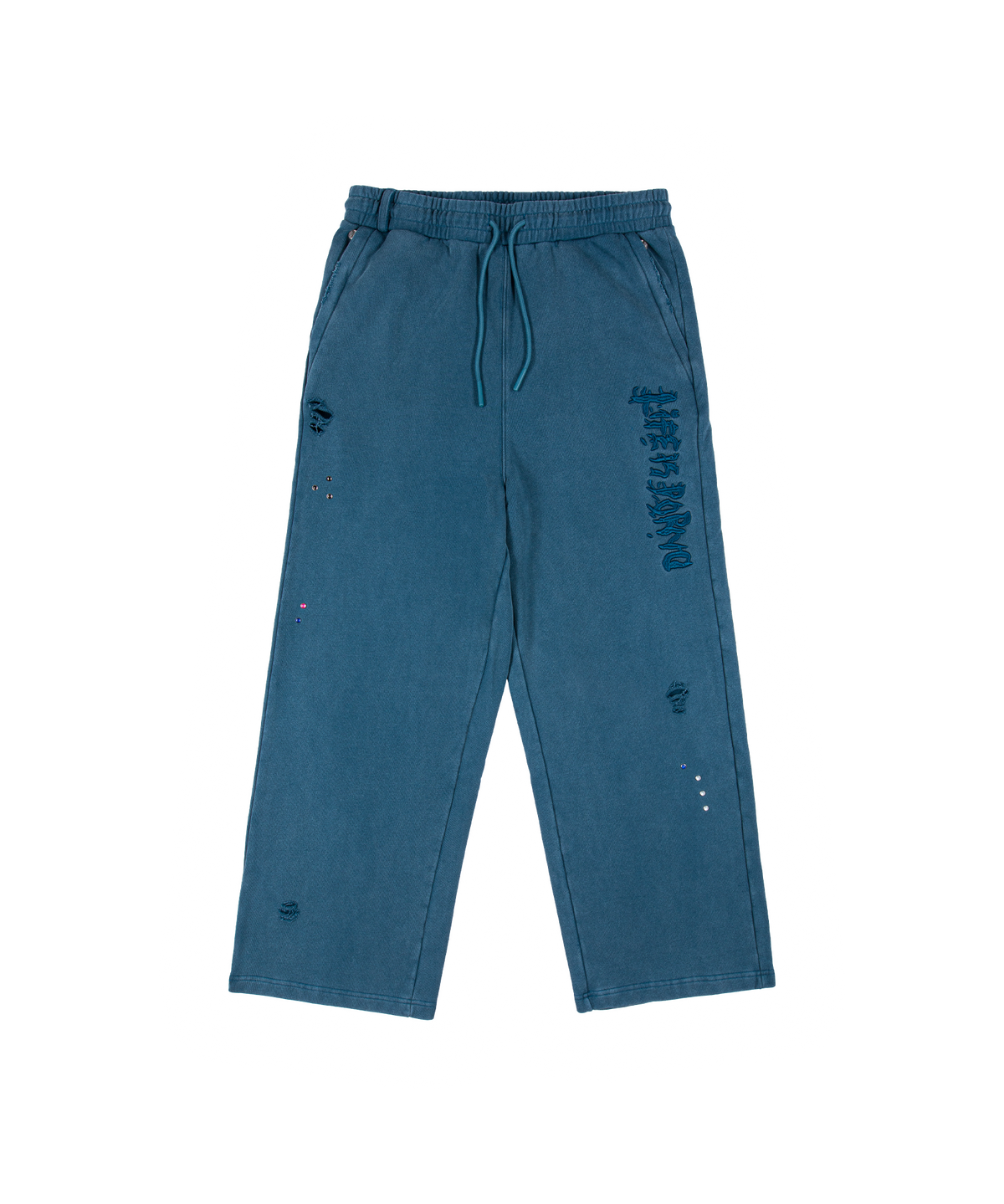 ILLEGAL STONE WIDE PANTS: SPACE WASH