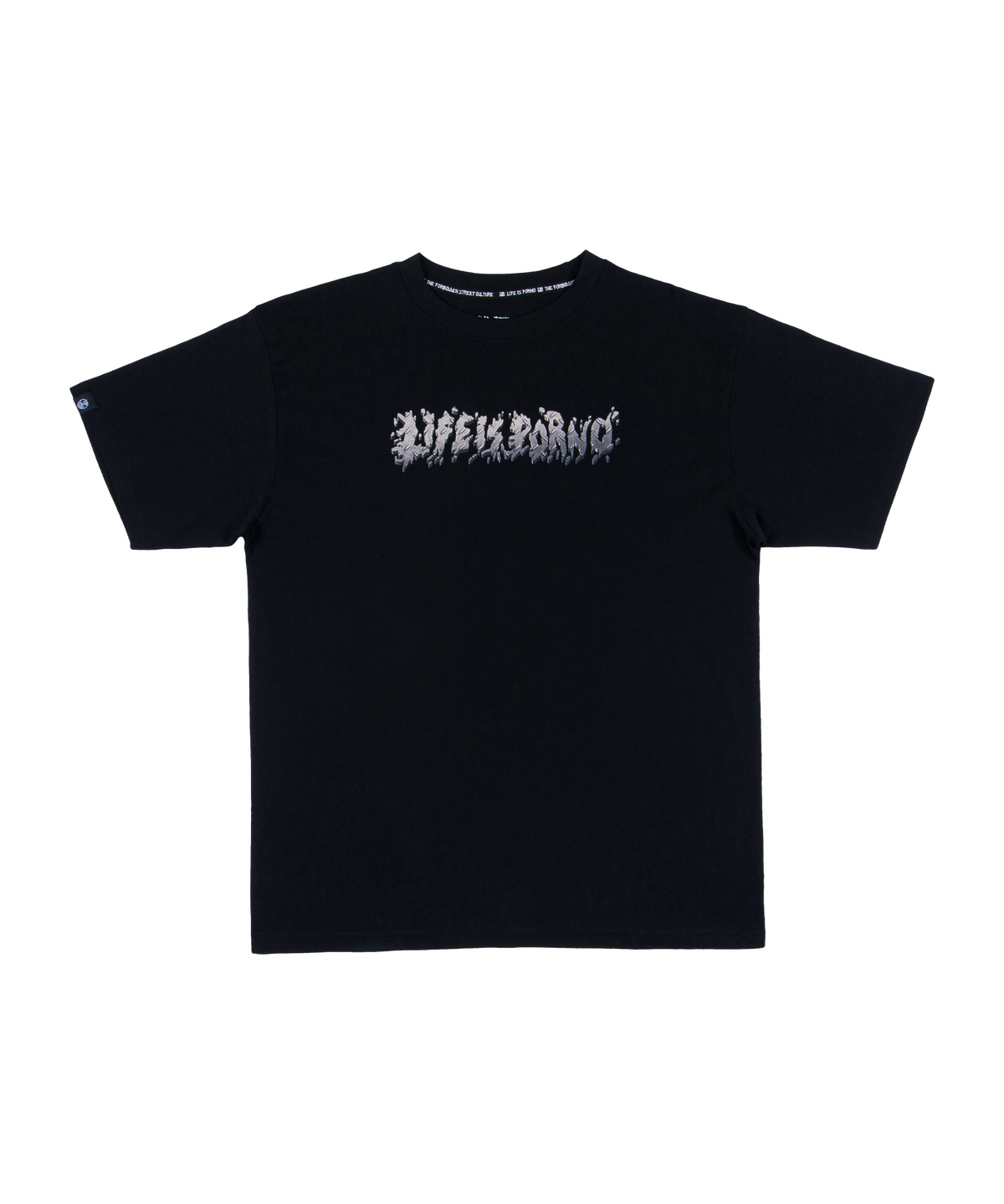 GRID TEE: BLACK