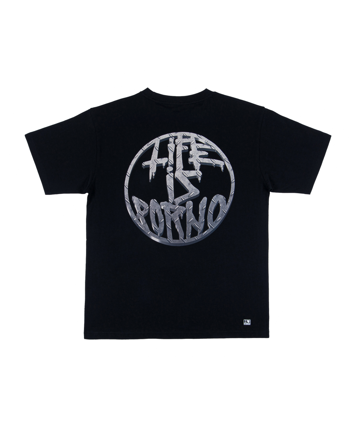 GRID TEE: BLACK