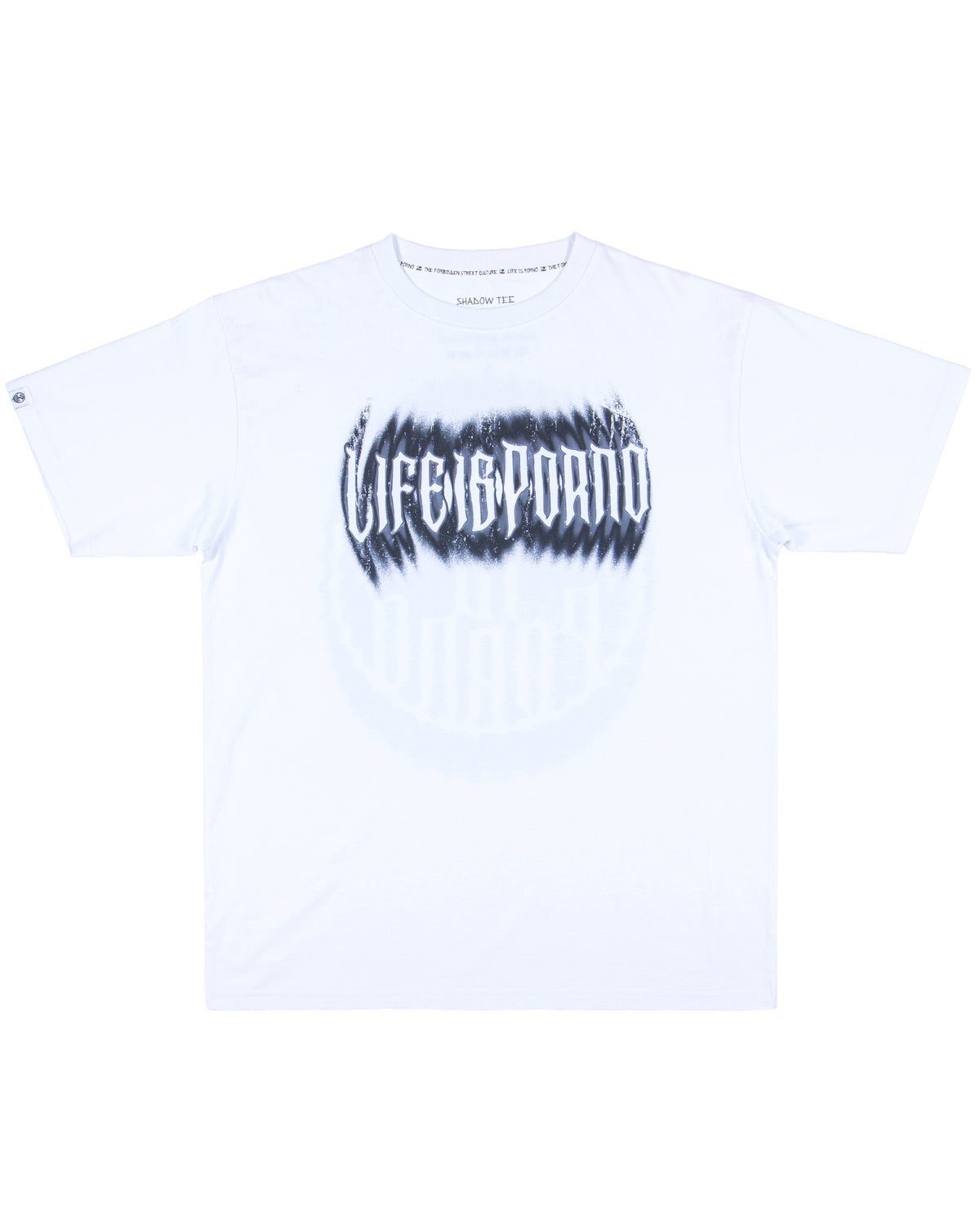 SHADOW TEE: WHITE