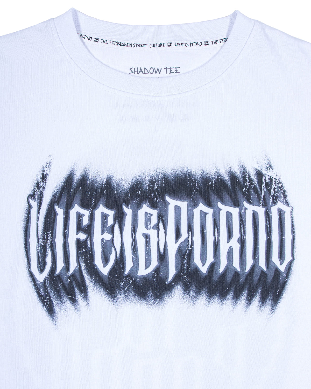 SHADOW TEE: WHITE