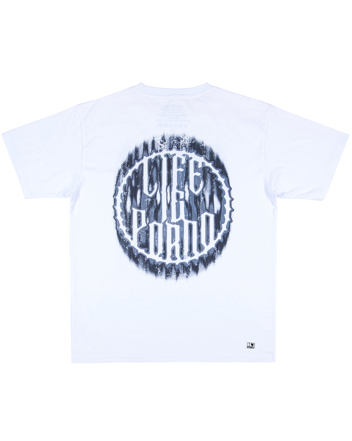SHADOW TEE: WHITE