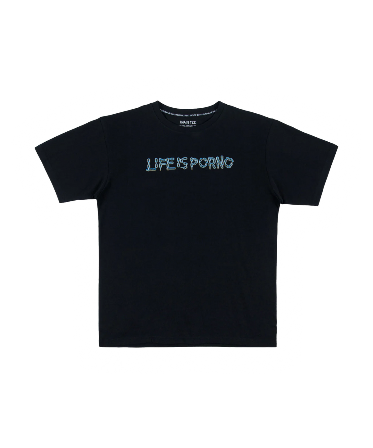 CHAIN TEE: BLACK