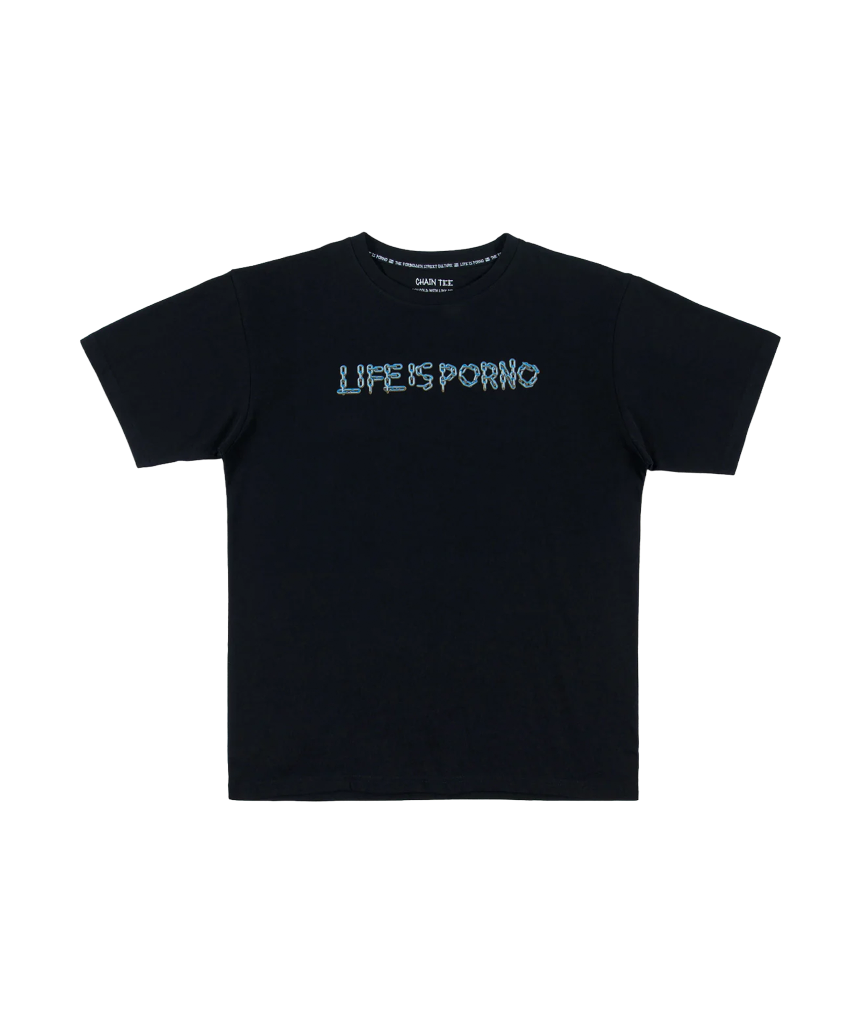 CHAIN TEE: BLACK