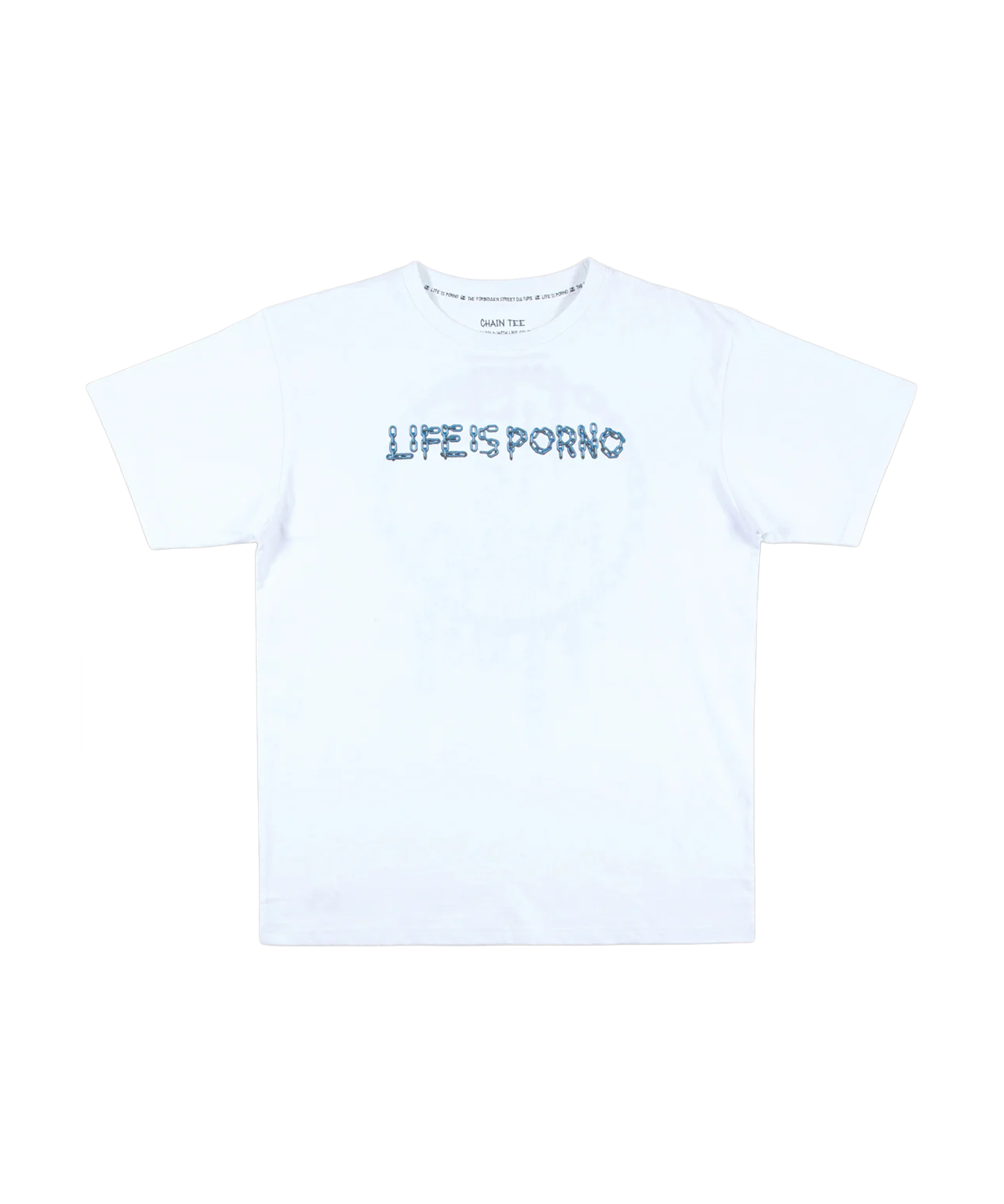CHAIN TEE: WHITE