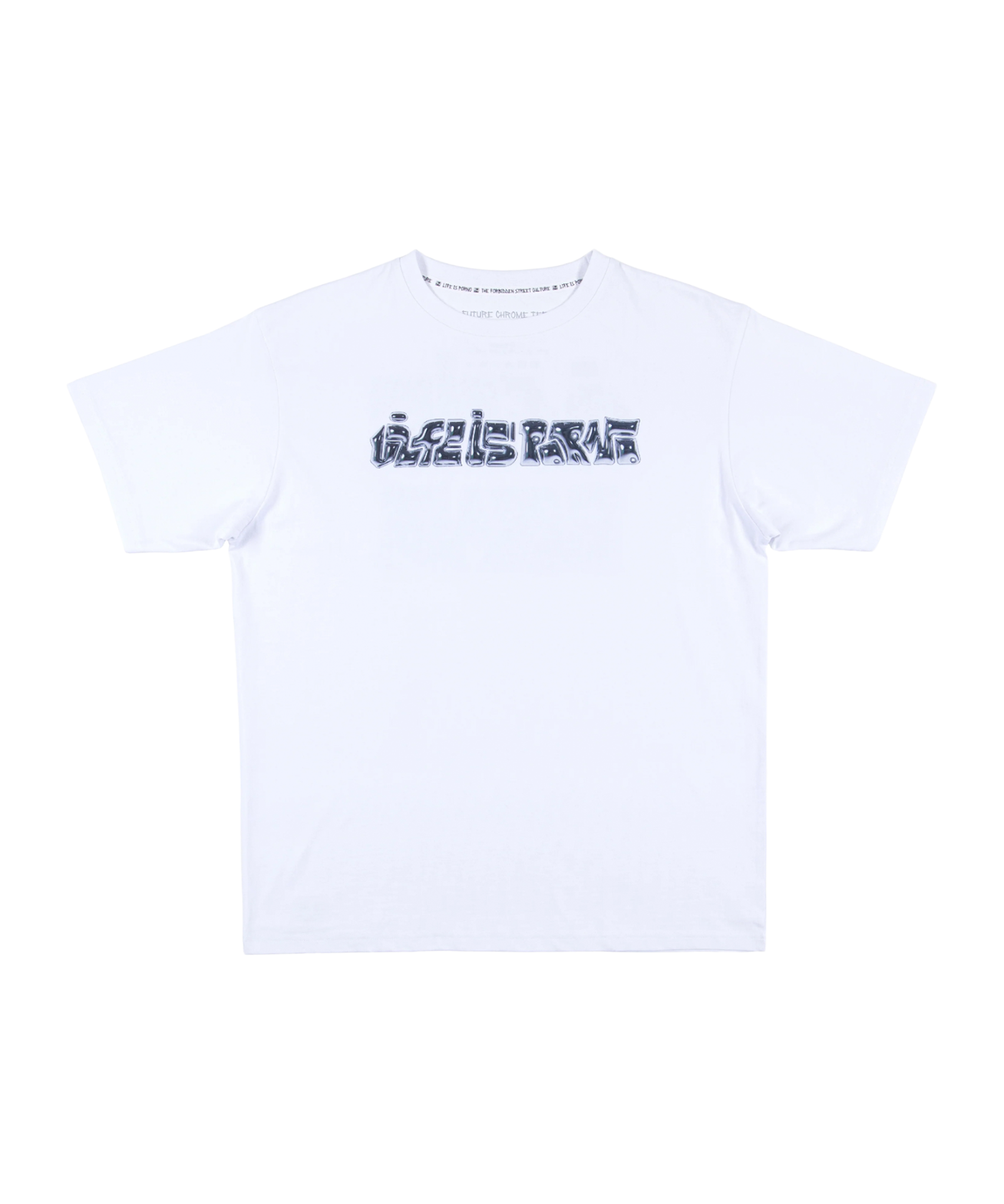 FUTURE CHROME TEE: WHITE