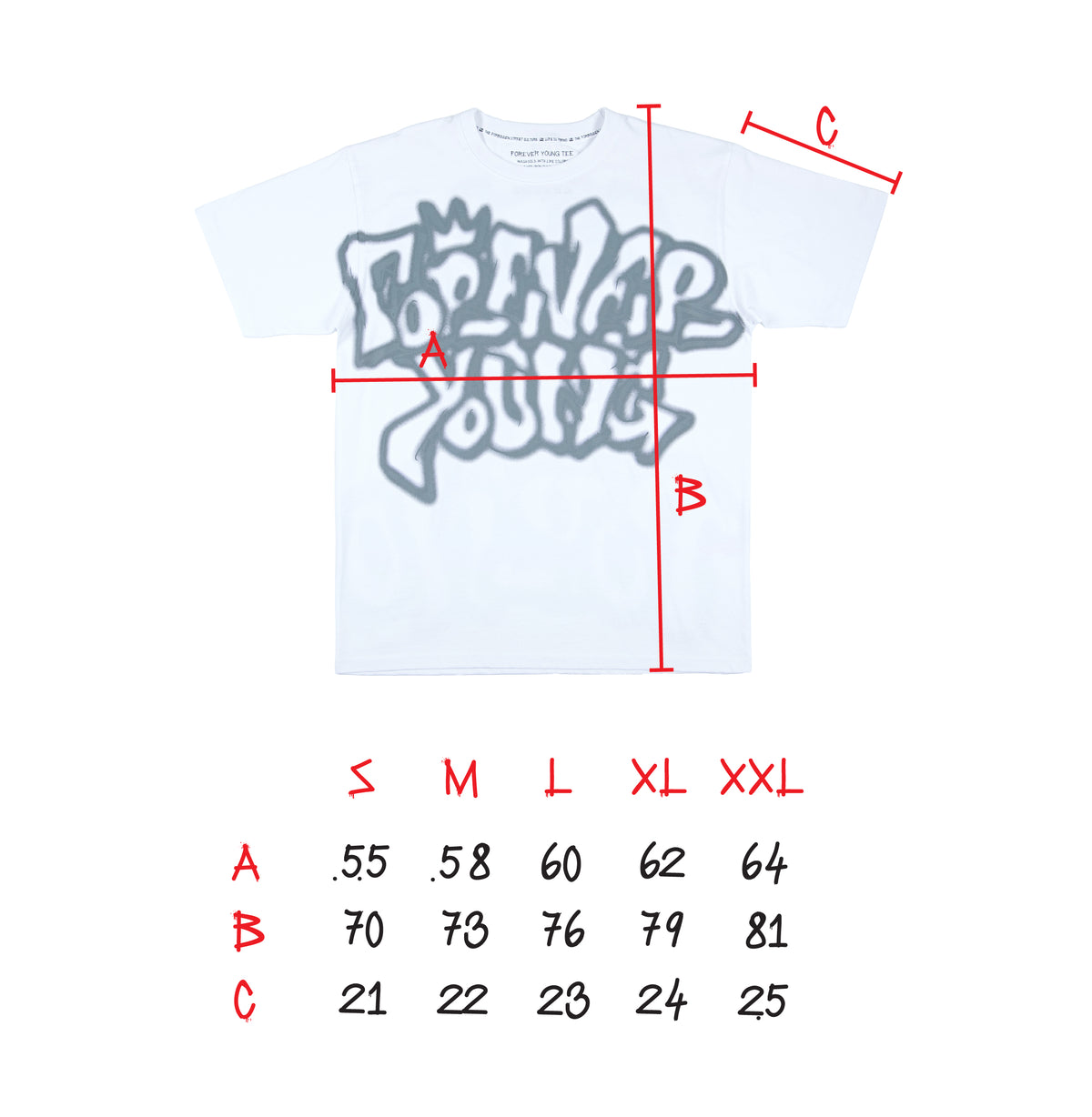 FOREVER YOUNG TEE: WHITE