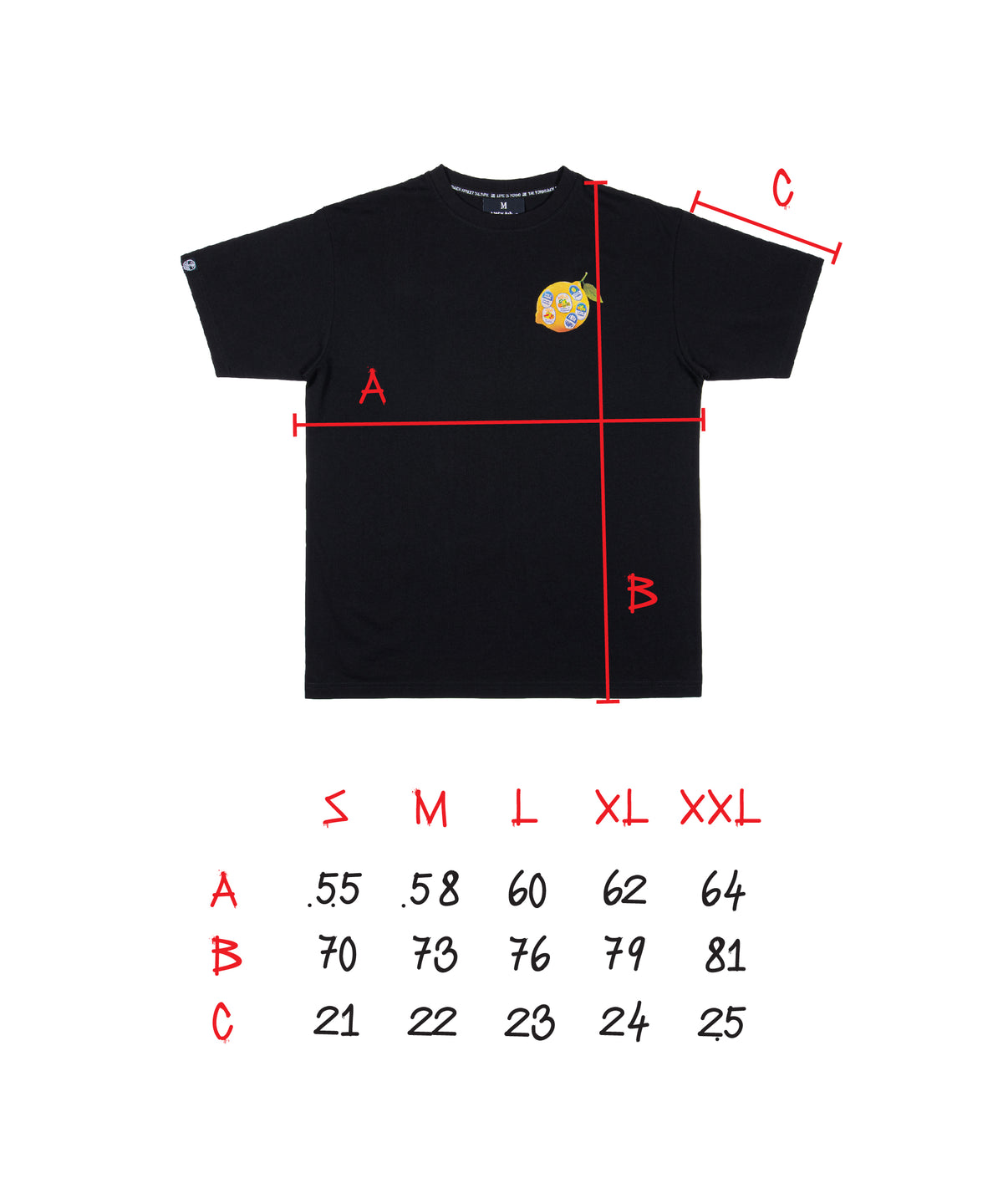 FRUIT TEE: BLACK