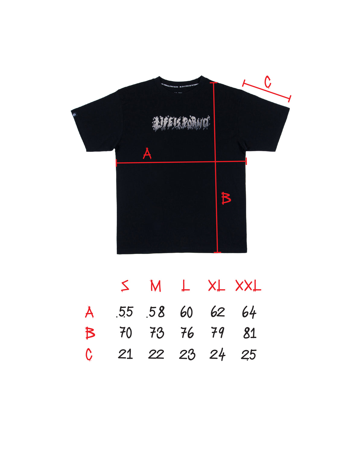 GRID TEE: BLACK