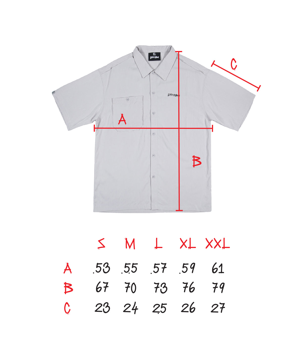 HAWAI SHIRT: GREY