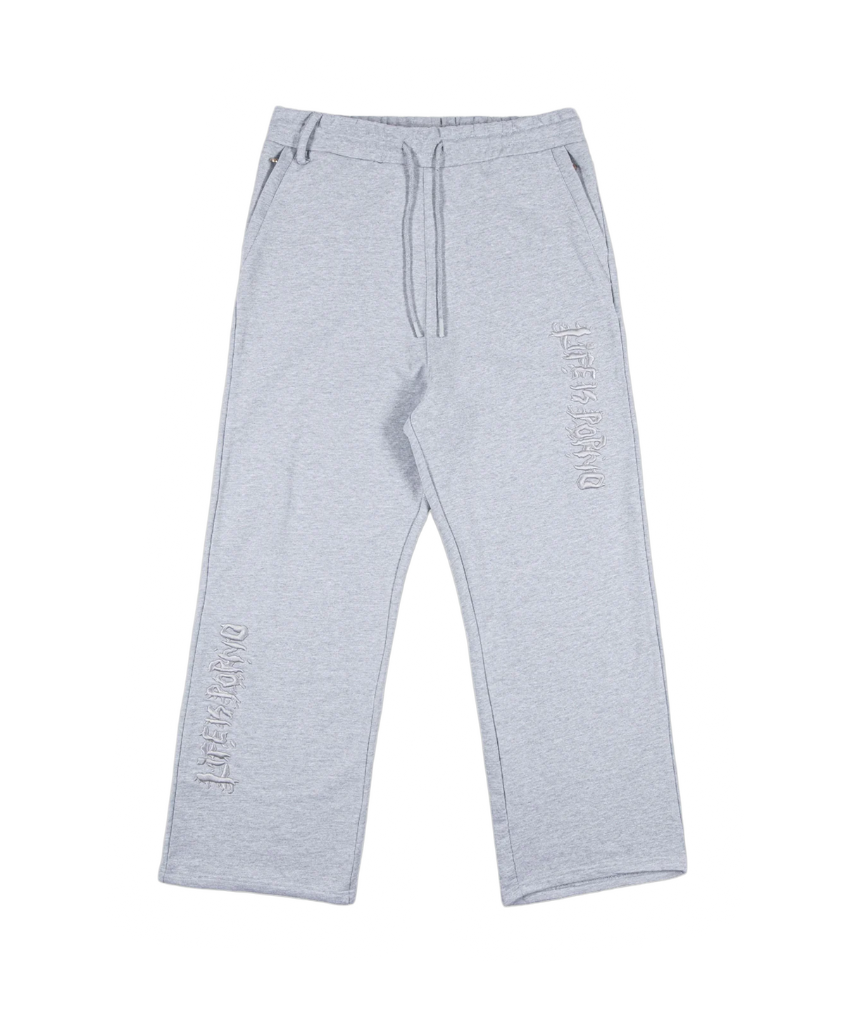 ILLEGAL WIDE PANTS: GREY MELANGE