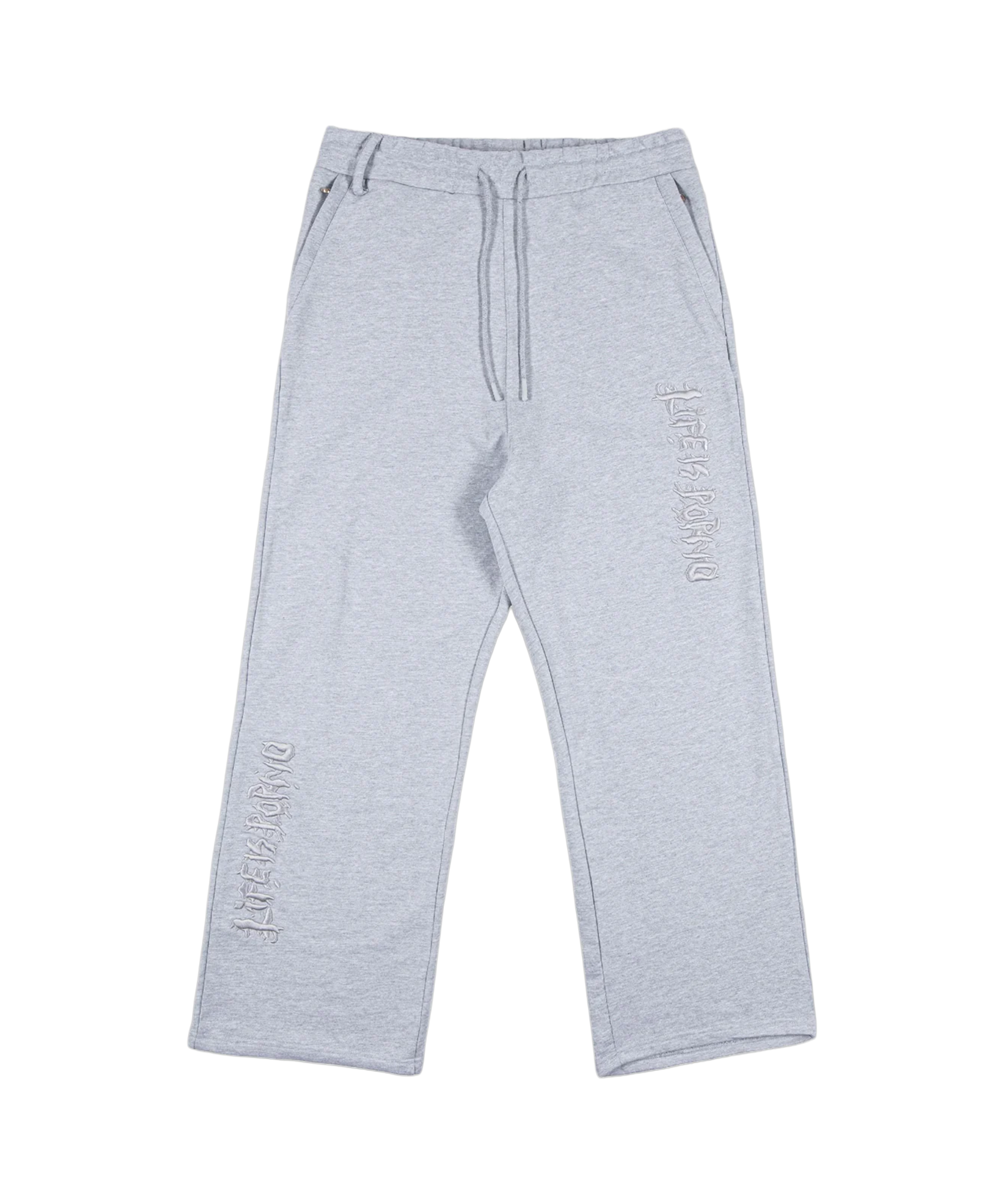 ILLEGAL WIDE PANTS: GREY MELANGE