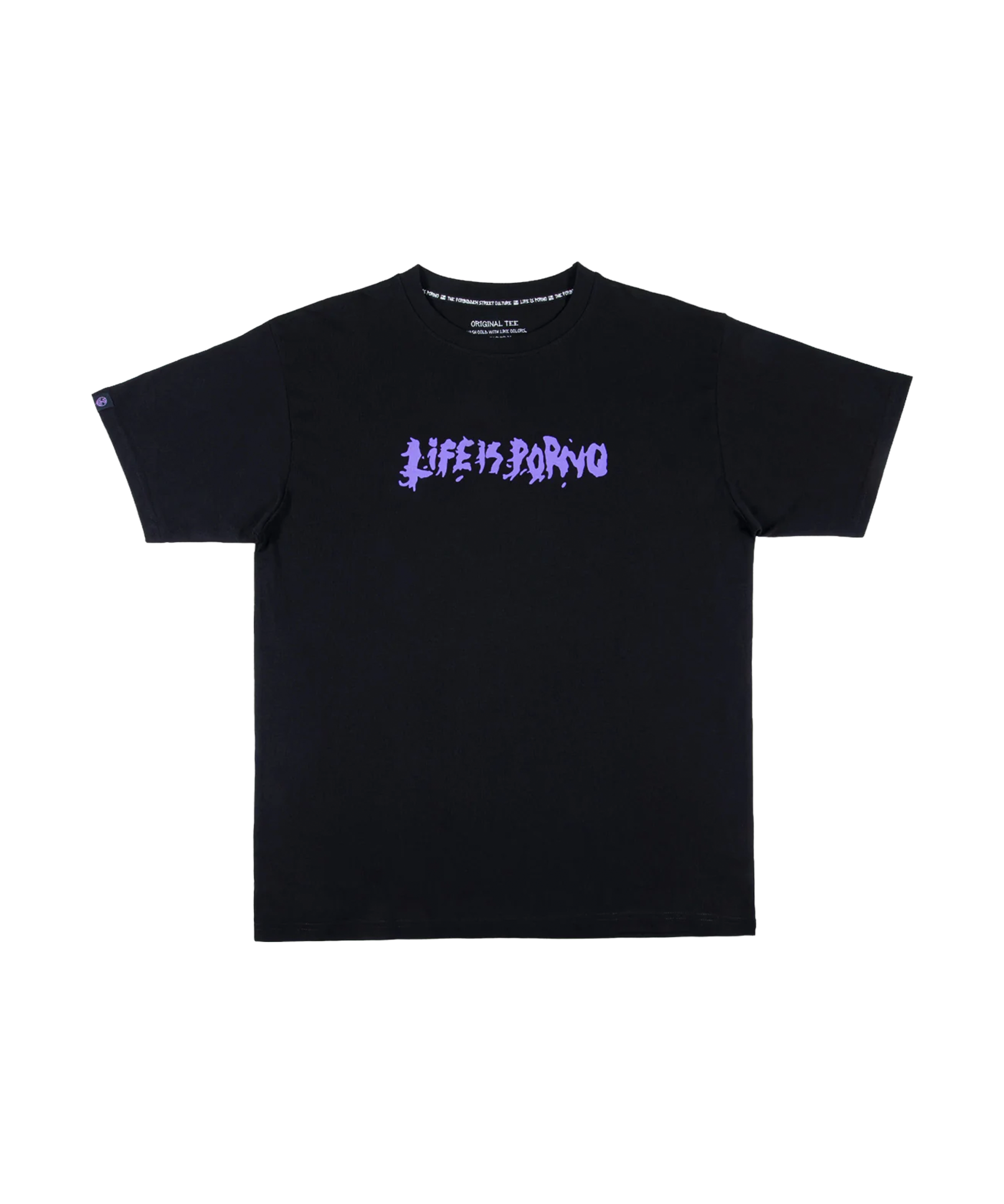 ORIGINAL TEE: BLACK/PURPLE