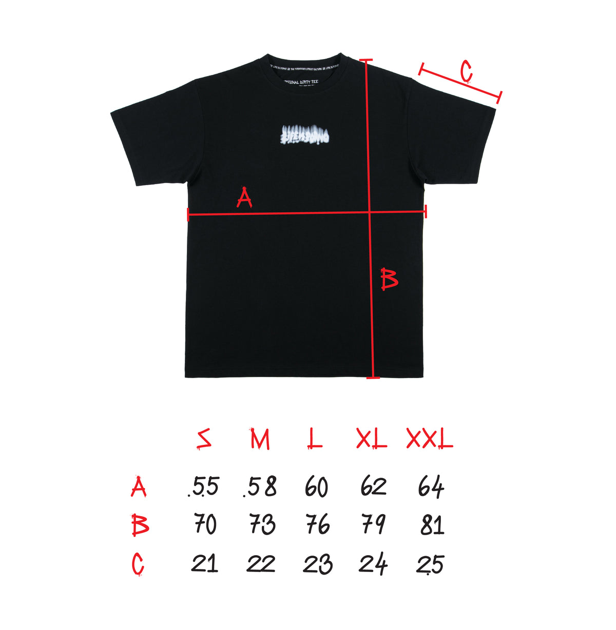 ORIGINAL DIRTY TEE: BLACK