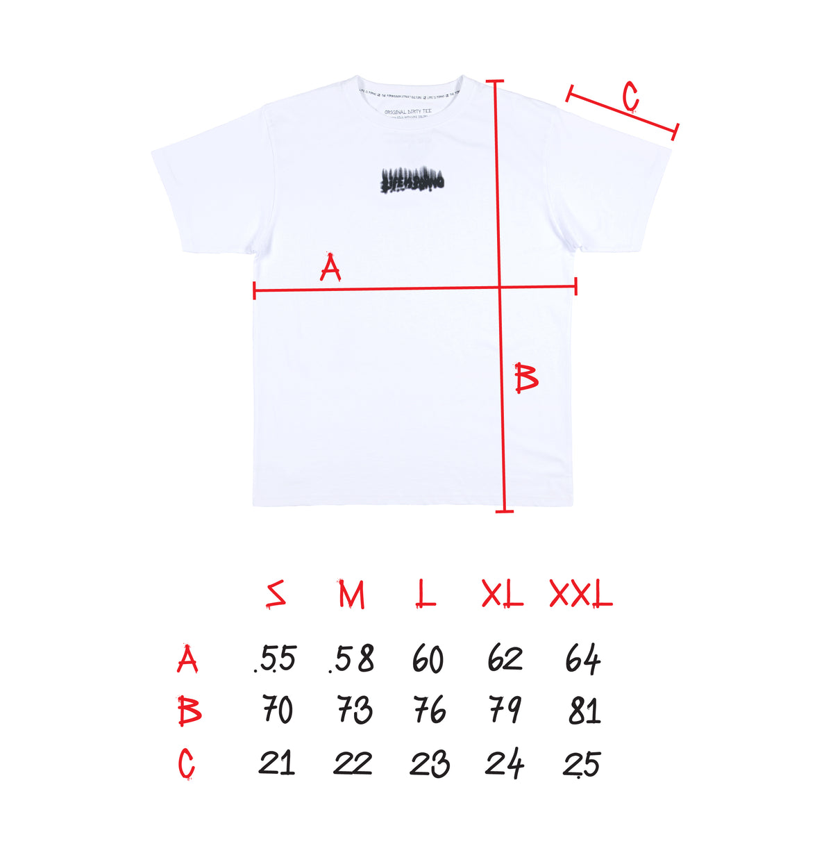 ORIGINAL DIRTY TEE: WHITE