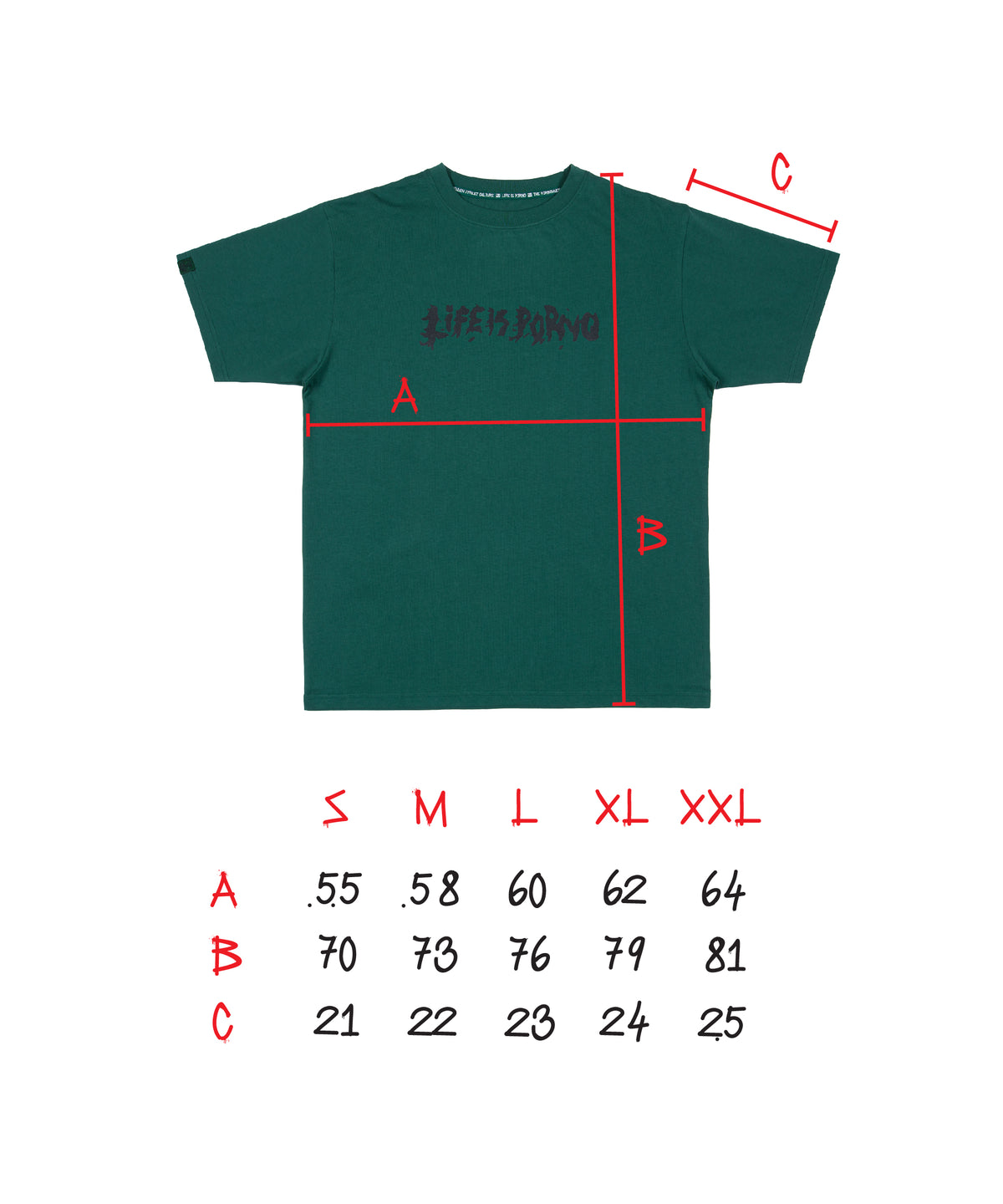 ORIGINAL TEE: FOREST GREEN