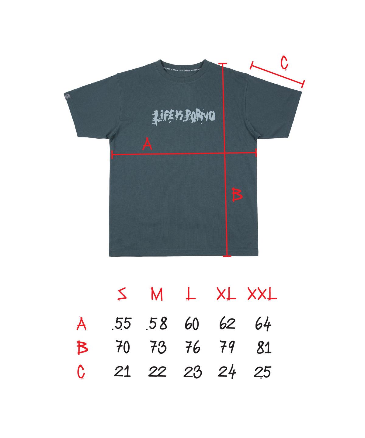 ORIGINAL TEE: IRON GREY