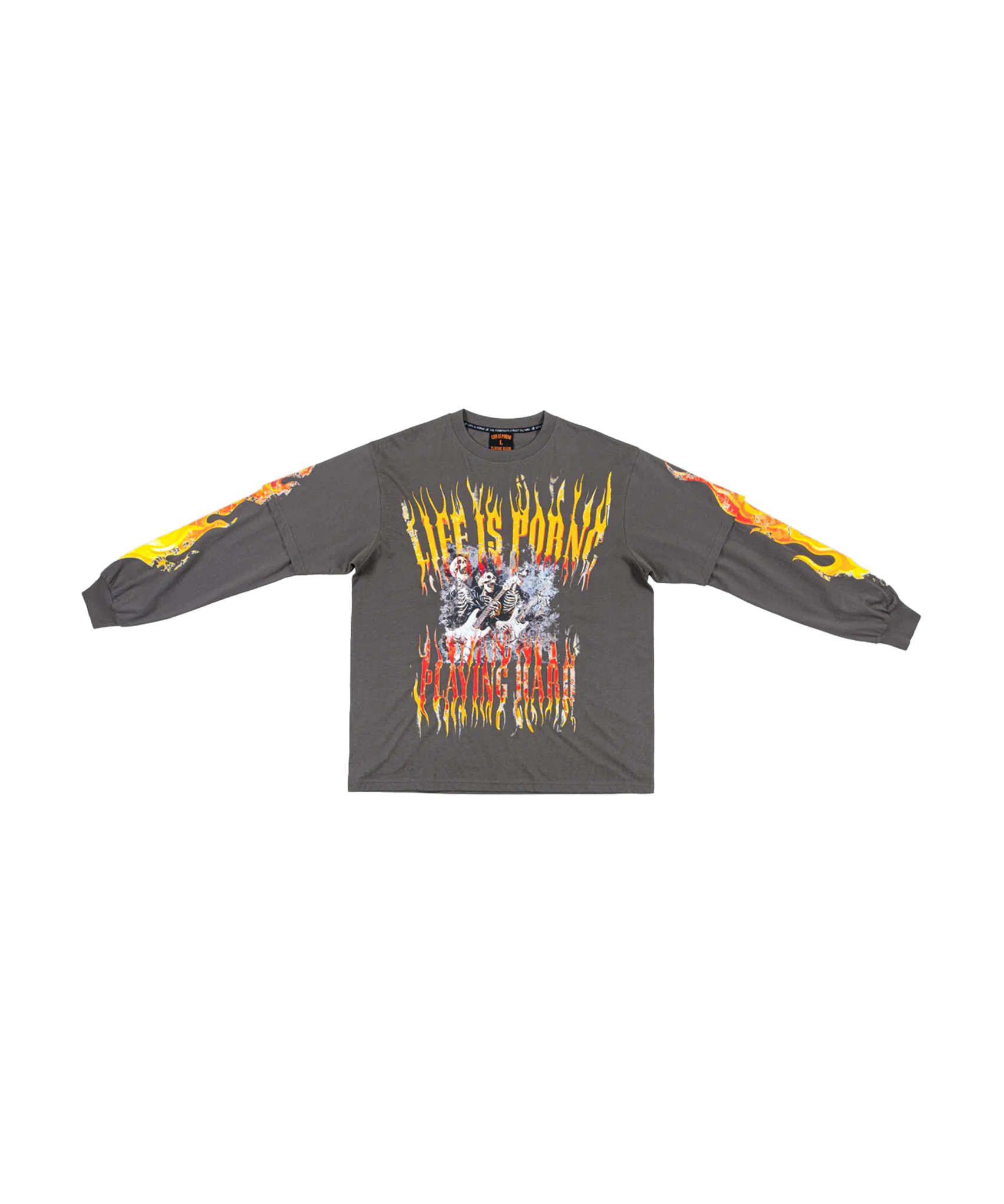 SKELETON DOUBLE SLEEVE TEE