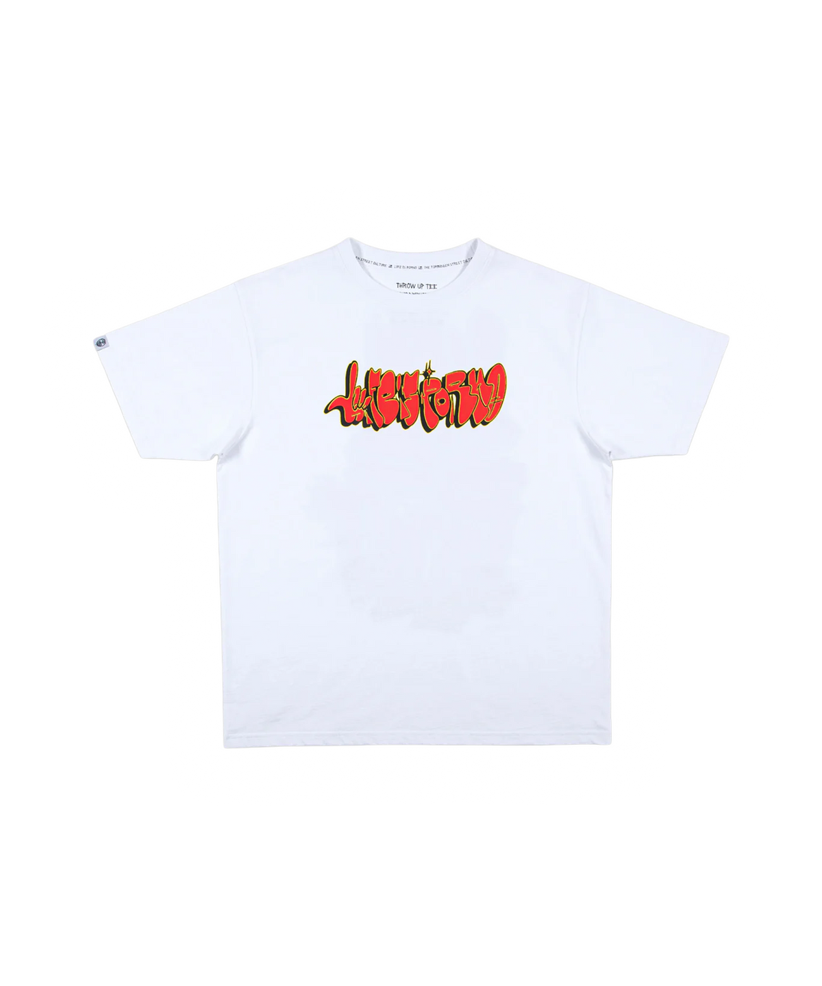 THROW UP TEE: WHITE