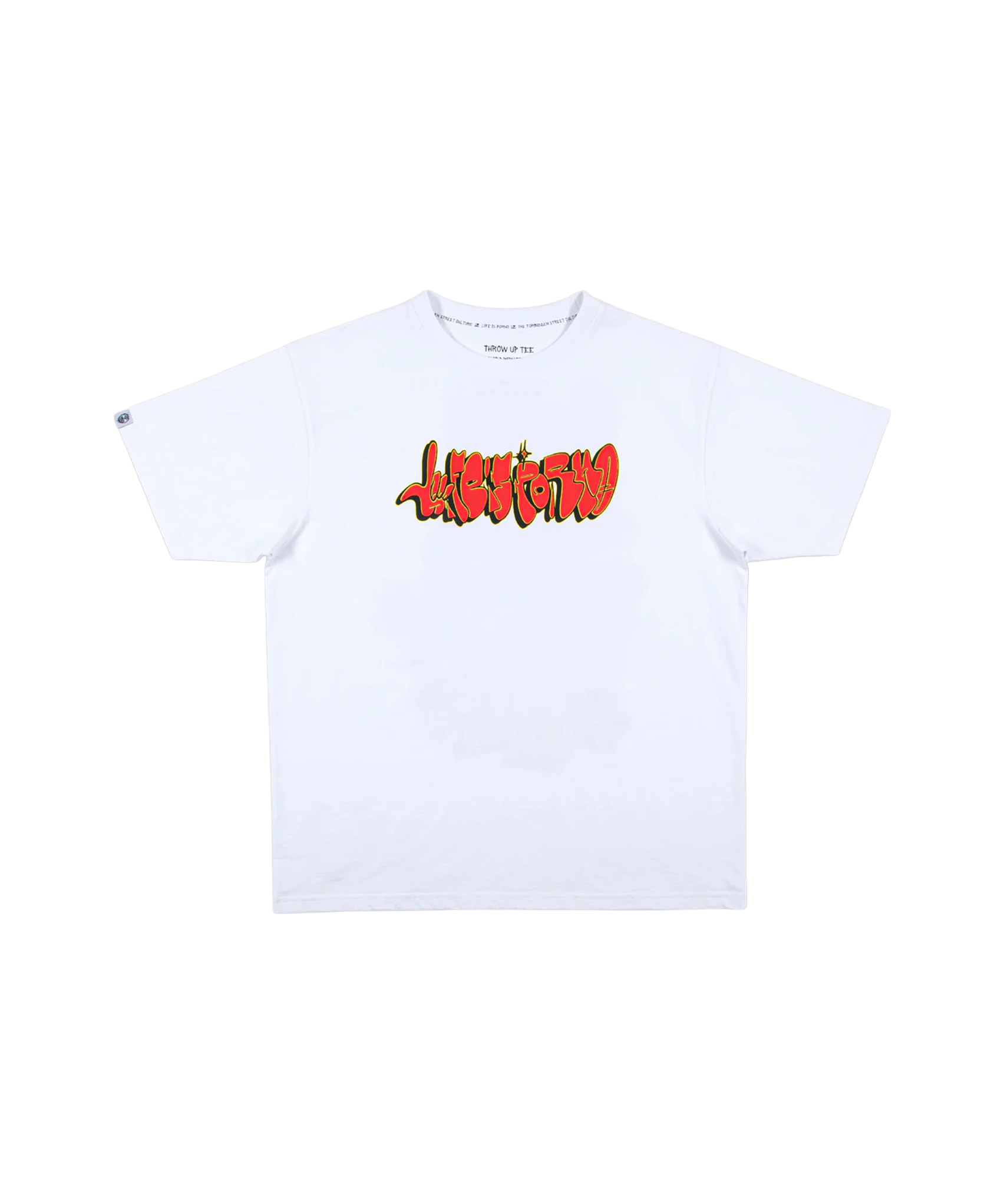 THROW UP TEE: WHITE